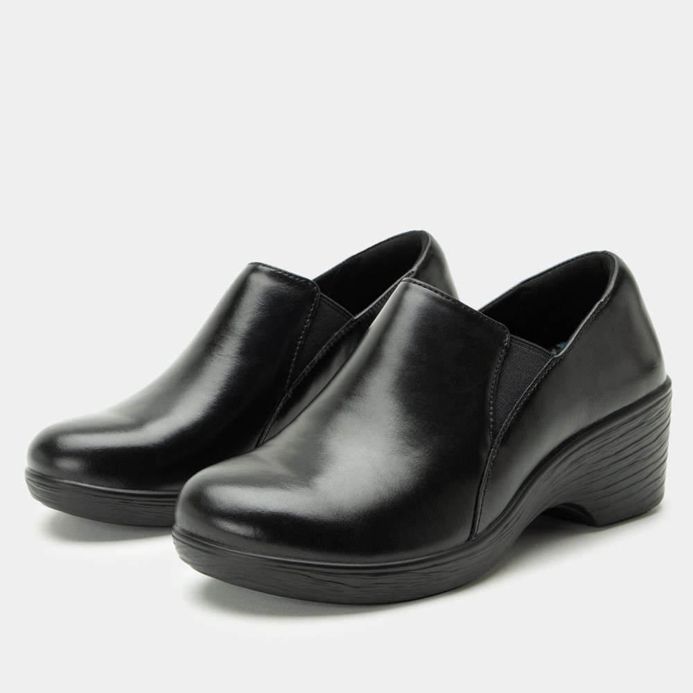 Alegria Black Skylar‎ Noir Comfort Clog Shoe Size 42 EU 11.5/12